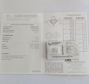 Diamanti Naturali 0.98ct Certificati AN