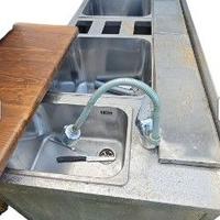 Banco lavaggio professionale in acciaio inox