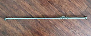 Bastoni tenda a molla L 130 cm argento