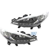 FARI PEUGEOT 207 06-12 DRL FONDO NERO