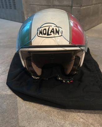 Casco jet nolan tricolore Taglia S con visiera