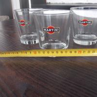3 bicchieri vintage Martini