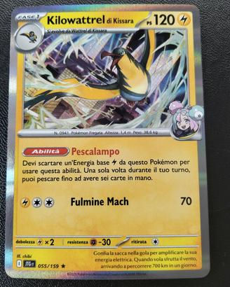 Pokemon Kilowattrel 055/159 rara