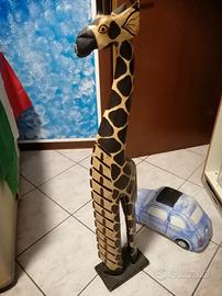 giraffa in legno 