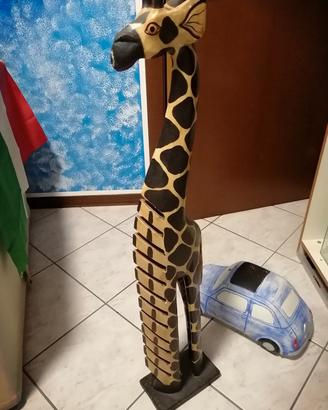 giraffa in legno 
