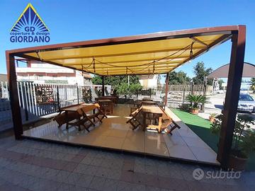 Pergola 6x6 zincata nuova a telo fisso