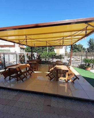 Pergola 6x6 zincata nuova a telo fisso