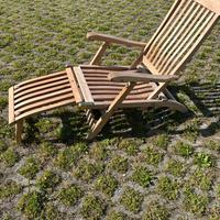 Lettino prendisole in Teak ERLI LEGNO