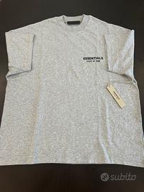 T-shirt Essentials Fear of God grigia