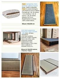 Letto giapponese tatami + materasso futon