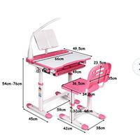Scrivania e sedia regolabili per bambini