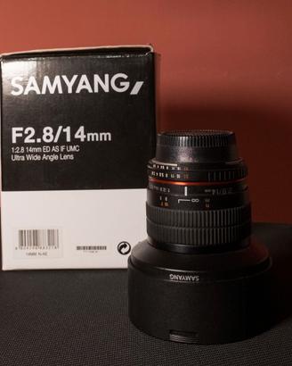 Obiettivo Samyang 14mm f/2.8 Per Nikon F