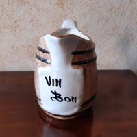 Caraffa vintage in ceramica con frase