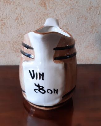 Caraffa vintage in ceramica con frase