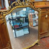 antica specchiera dorata 