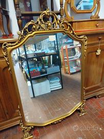 antica specchiera dorata 