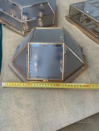 Plafoniera ottone vintag