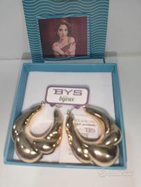 Orecchini in Metallo ovale bombato  BYS - Collezio