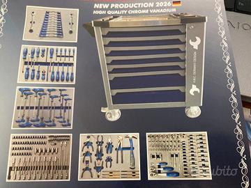 CARELLO DA OFFICINA CON UTENSILI