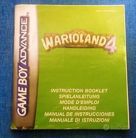 Warioland 4 Game Boy Advance  libretto