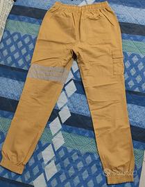 Pantalone giallo elastico