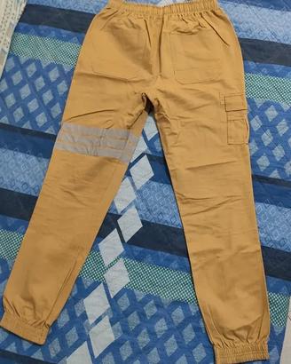 Pantalone giallo elastico