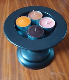 Portacandele in legno Ikea - Candele omaggio