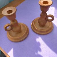  PORTACANDELE IN LEGNO ANNI 20/30