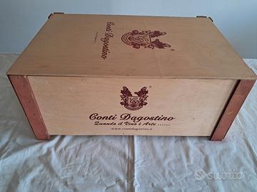 cassetta in legno vini conti Dagostino 
