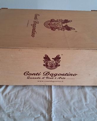 cassetta in legno vini conti Dagostino 