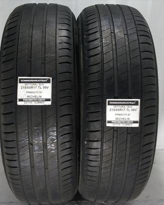 2 PNEUMATICI USATI 215/65R17 99V PRIMACY3 MICHELIN
