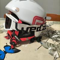 casco sci bianco Briko Kodiakino "nuovo"