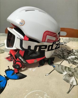 casco sci bianco Briko Kodiakino "nuovo"