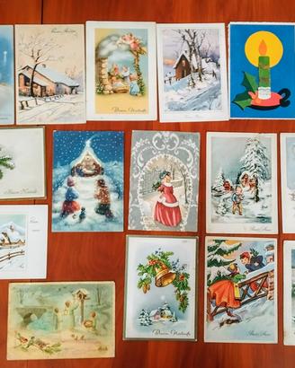 Cartoline natalizie anni 50 