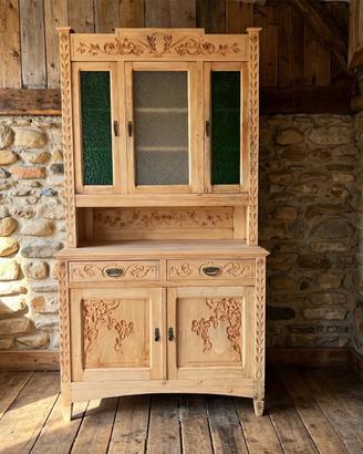 CREDENZA INIZIO 900 RESTAURATA GREZZA AL NATURALE