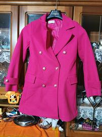 Giacca donna rosa di lana taglia S