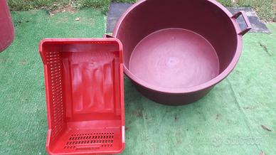 Tinozza secchi e cassette per vino