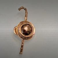 SPILLA VINTAGE ANNI 70 CAPPELLO E BASTONE 