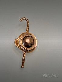 SPILLA VINTAGE ANNI 70 CAPPELLO E BASTONE 