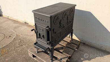 stufa legna ghisa lunga autonomia no gas!!