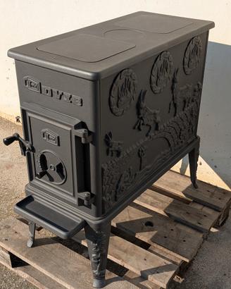 stufa legna ghisa lunga autonomia no gas!!