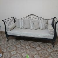 Divanetto/Letto singolo ferro battuto conmaterasso