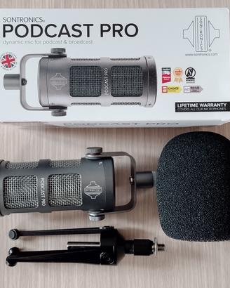 SONTRONICS Podcast PRO - COSMIC GREY + ACCESSORI