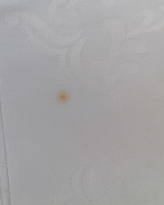 Tessuto Fiandra Puro Cotone Damascato bianco ottic