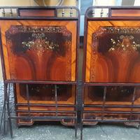 letto in ferro battuto del 900 decorato a mano