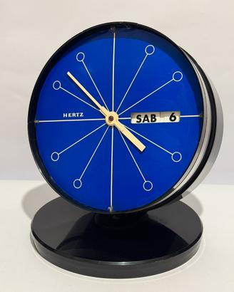 Orologio da tavolo Hertz vintage calendario giorno