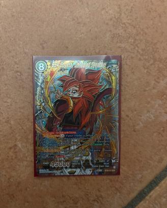 Carta Dragon Ball SS4 Gogeta, Unrivaled Sparking
