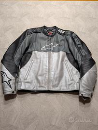 Giacca moto pelle Alpinestars Stunt tg 50