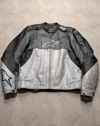 Giacca moto pelle Alpinestars Stunt tg 50