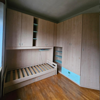 Camera da letto a ponte angolare con libreria S 30